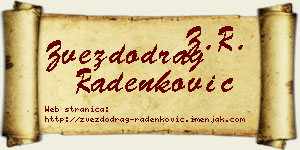 Zvezdodrag Radenković vizit kartica